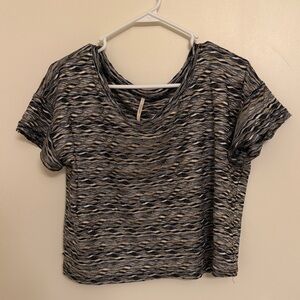 Shimmery Black, Gold, and Silver Free People Top